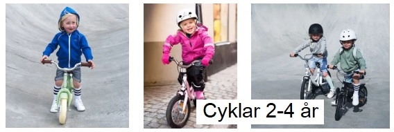 Kontur Håndfuld at straffe Cyklar 2-4 år - Prylar till Barnen